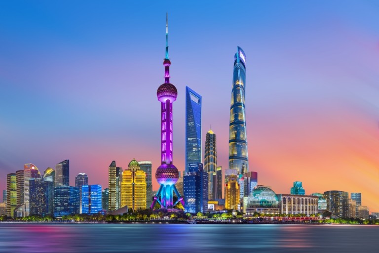 nightviewofskyscrapersinlujiazuishanghai